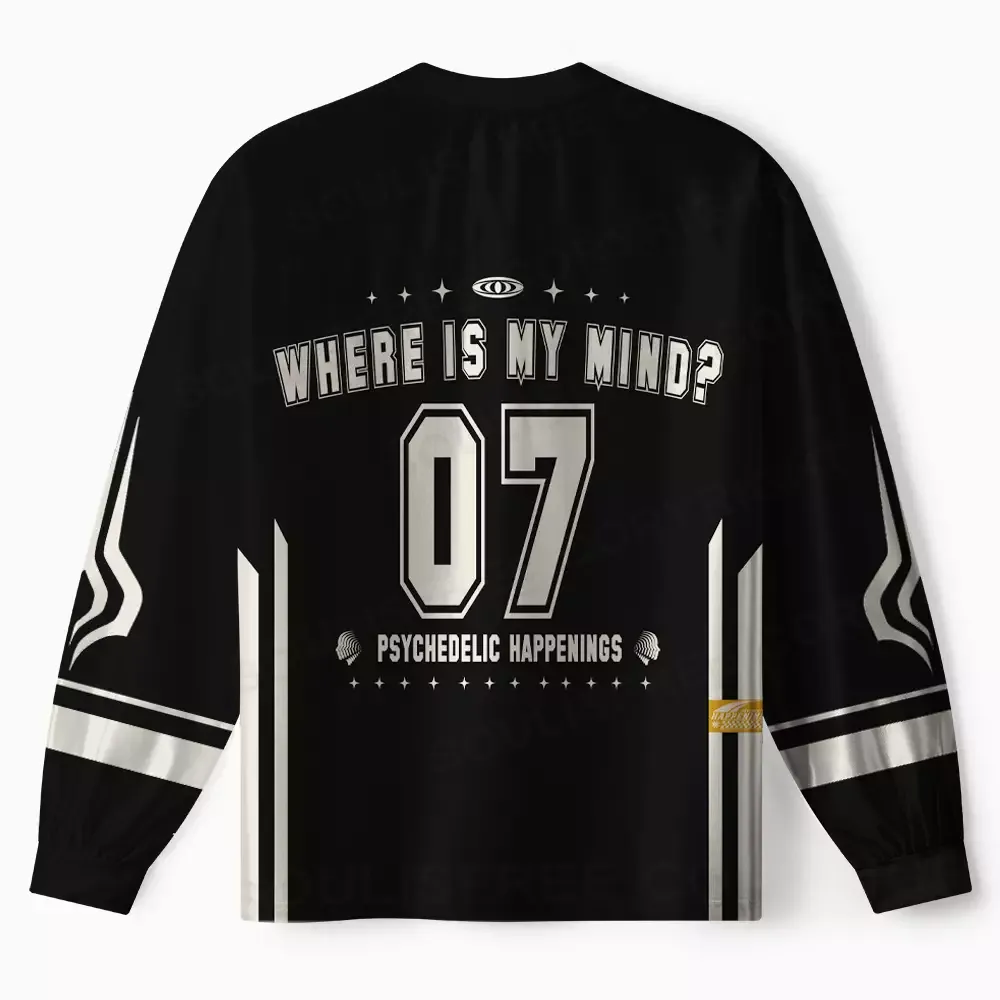 Personalized Where Is My Brain 1 Long Sleeve Jersey