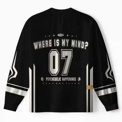 Personalized Where Is My Brain 1 Long Sleeve Jersey