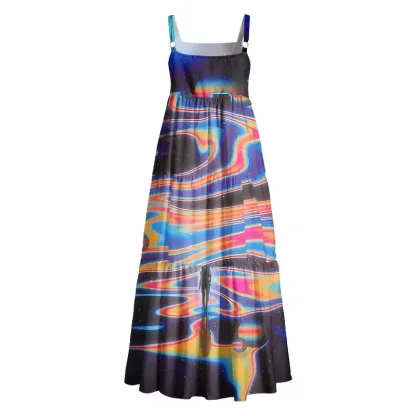 Soulisfree  Interstellar Dream Walk Boho Maxi Dress