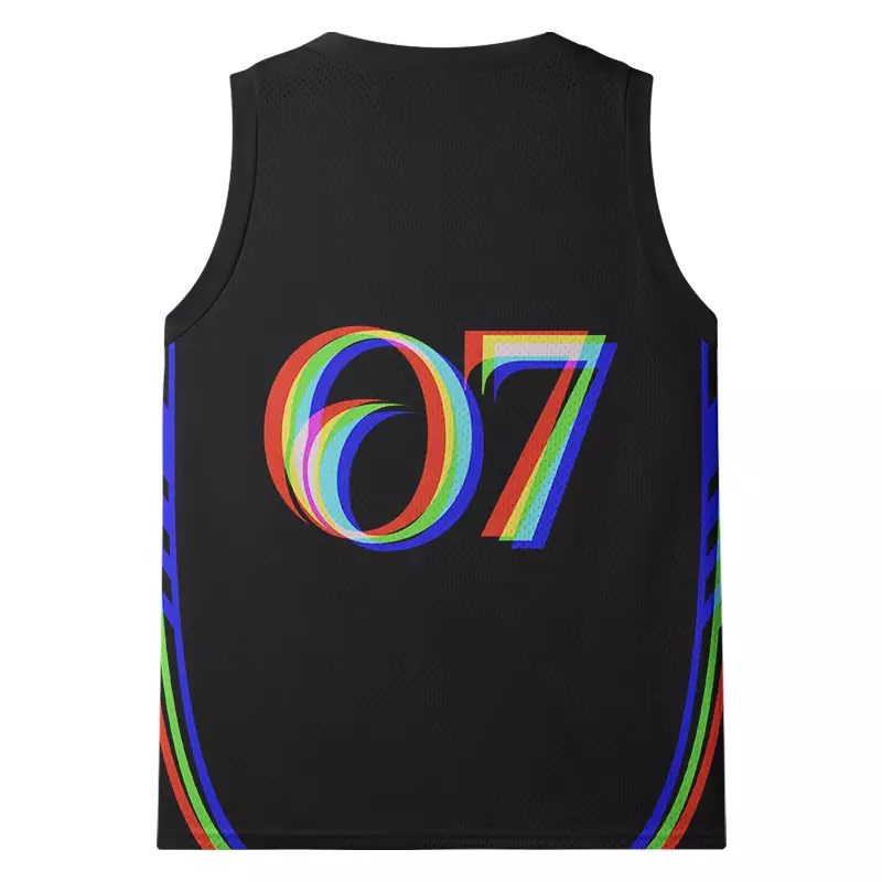 Soulisfree Psychedelic Mushroom Optic Lines Illusion Mesh Tank