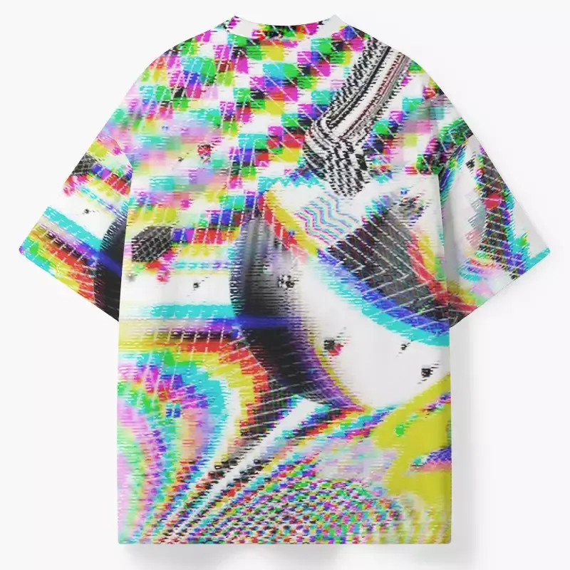 Soulisfree Pixel Color Glitch ECO‑PERF Graphic Tee