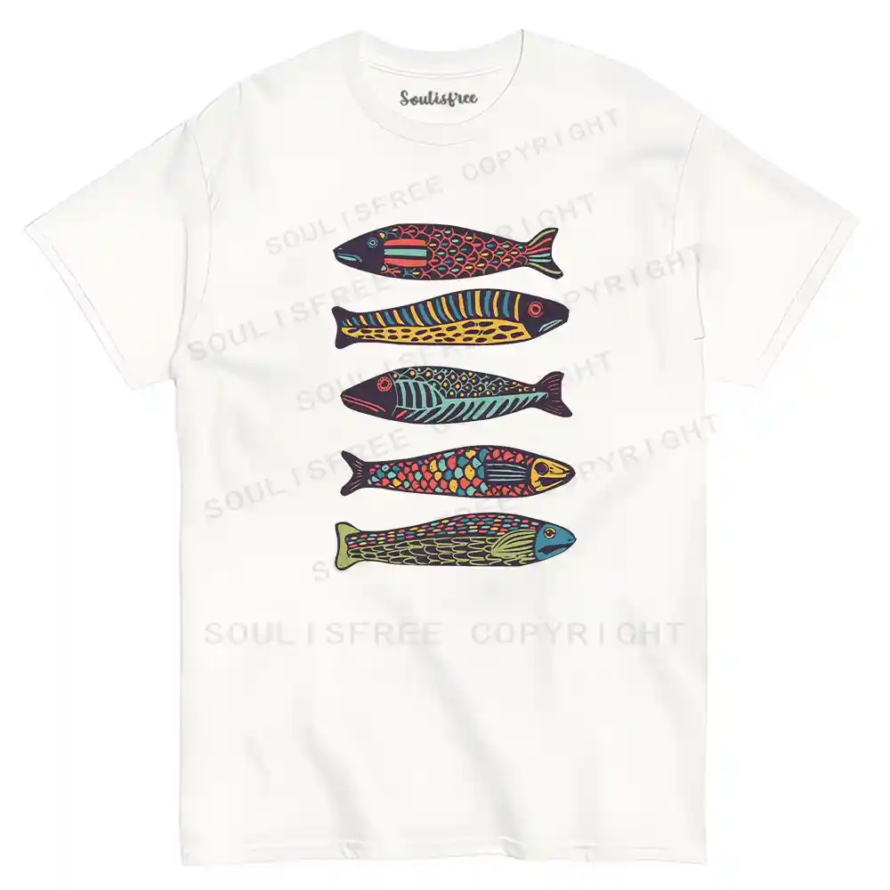 Colourful Schools Of Fish T-shirt