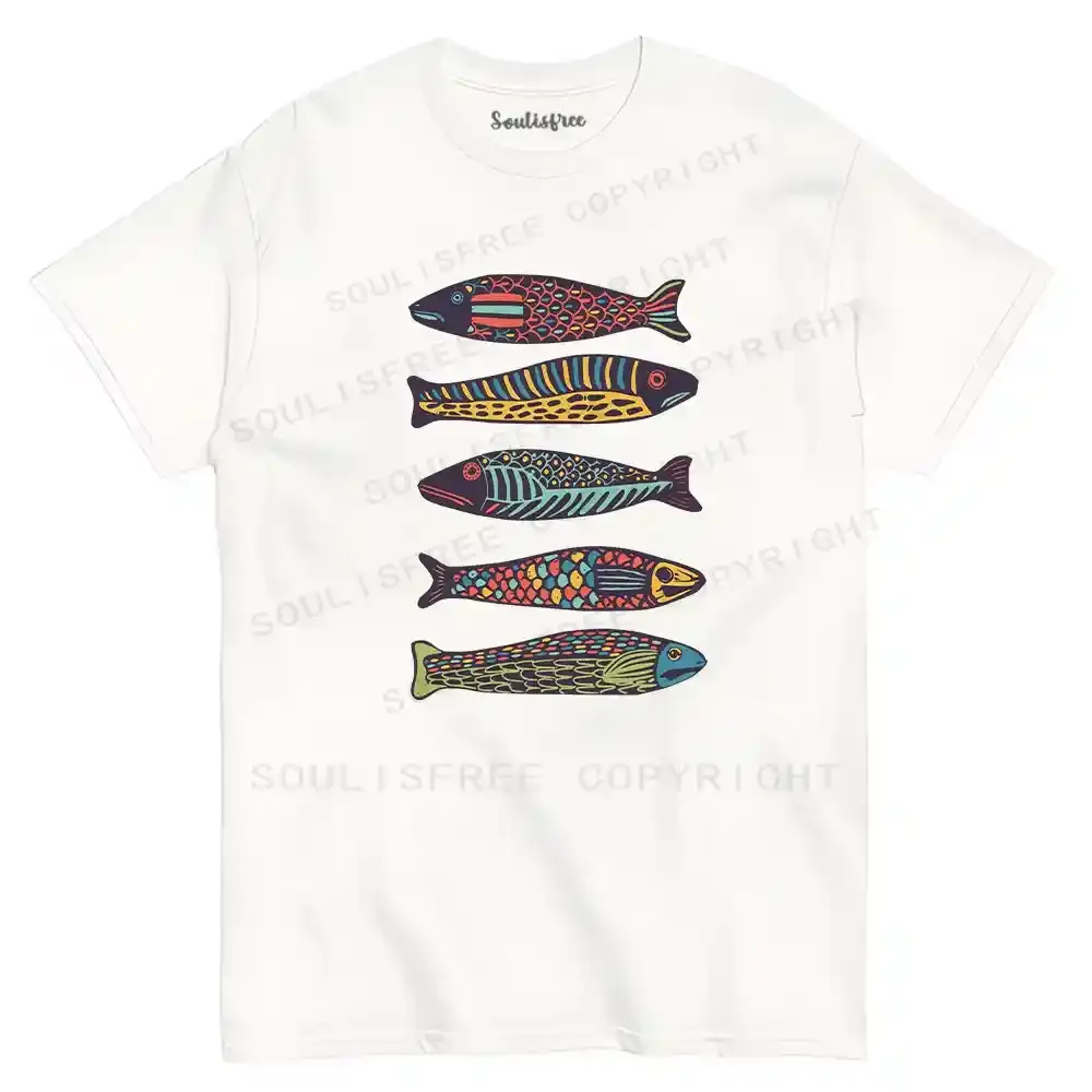 Colourful Schools Of Fish T-shirt
