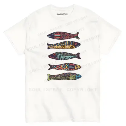 Colourful Schools Of Fish T-shirt
