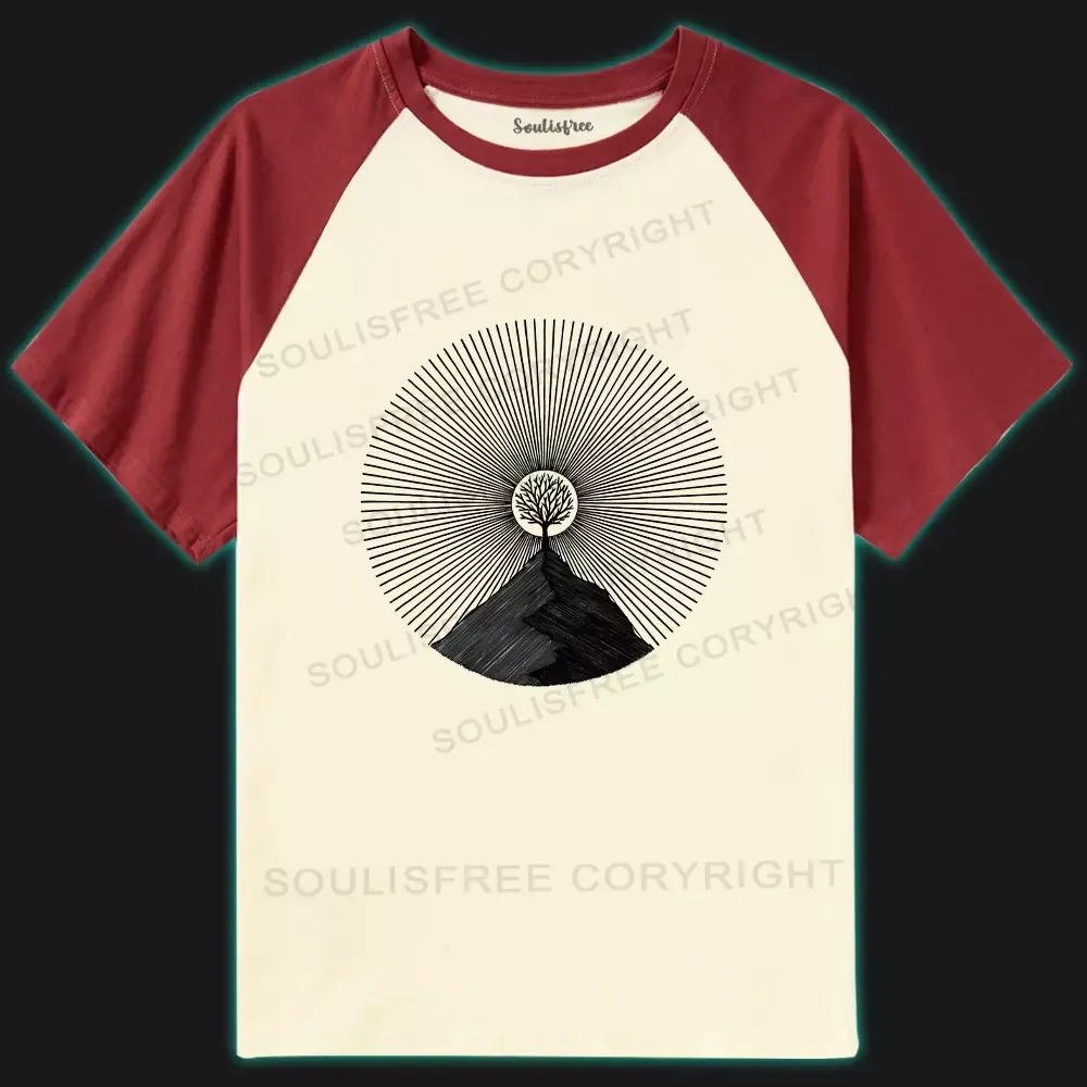 Designed Your MountainⅠ Short Sleeve Raglan T-Shirt