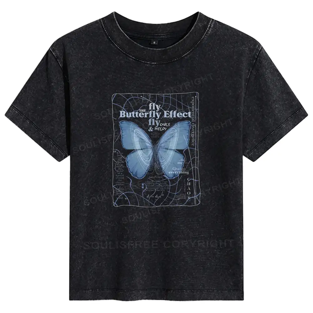 Butterfly Effect Basic Washed T-shirt