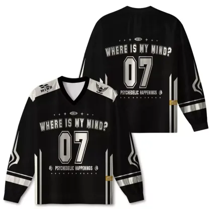 Personalized Where Is My Brain 1 Long Sleeve Jersey
