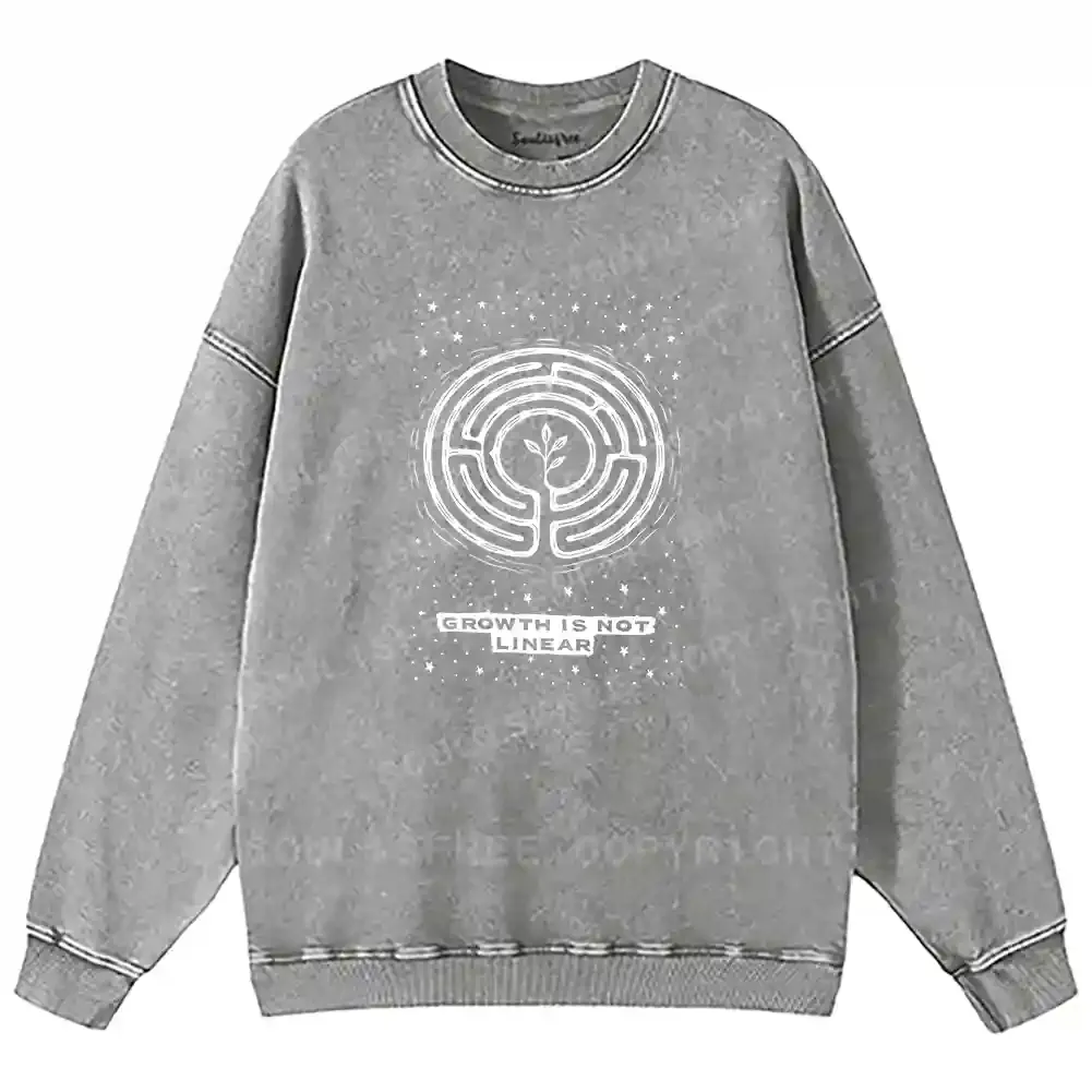 Growth Is Not Linear Washed Sweatshirts
