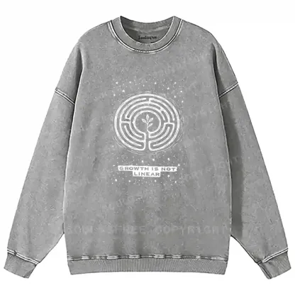 Growth Is Not Linear Washed Sweatshirts