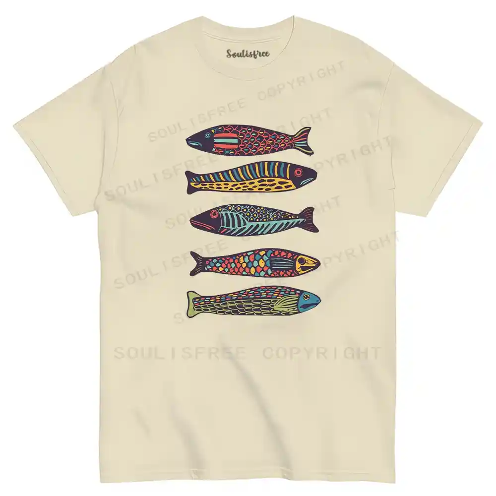 Colourful Schools Of Fish T-shirt
