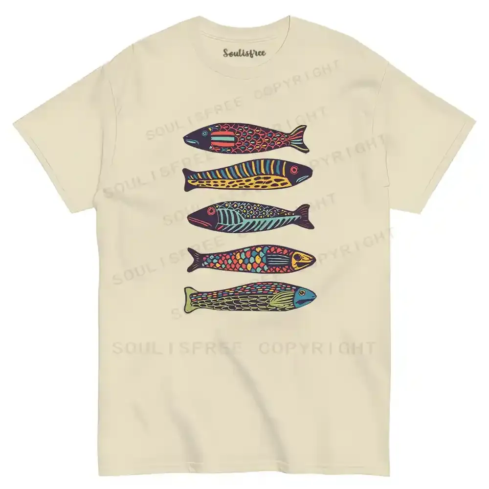 Colourful Schools Of Fish T-shirt
