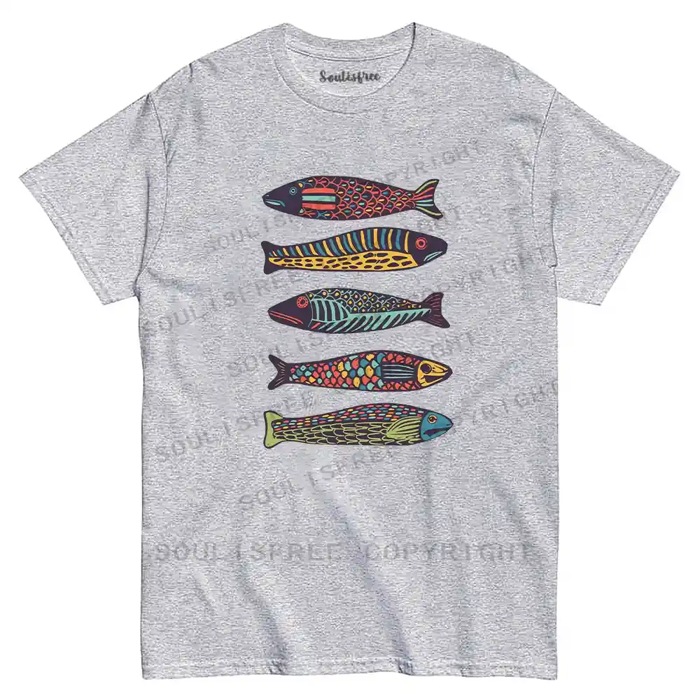 Colourful Schools Of Fish T-shirt