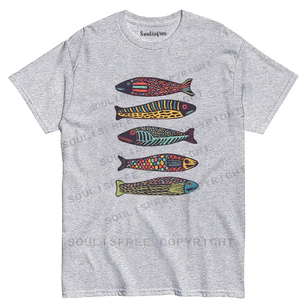Colourful Schools Of Fish T-shirt