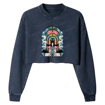 Healing Journey Washed Cropped Sweatshirt