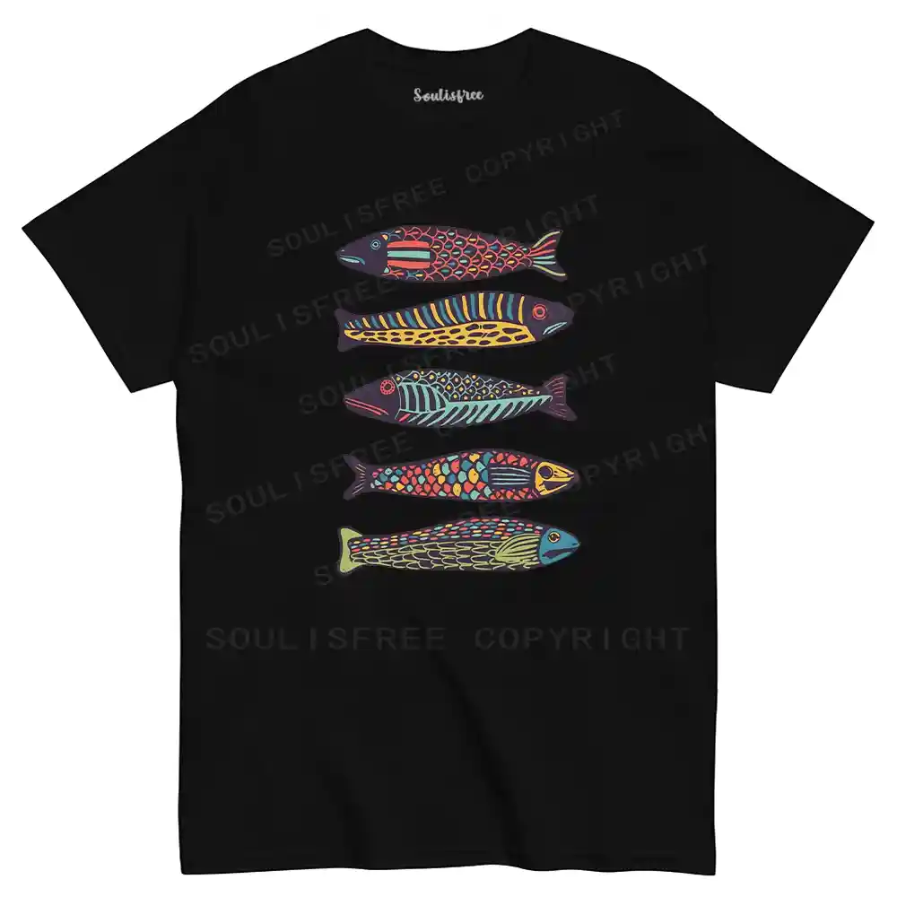 Colourful Schools Of Fish T-shirt