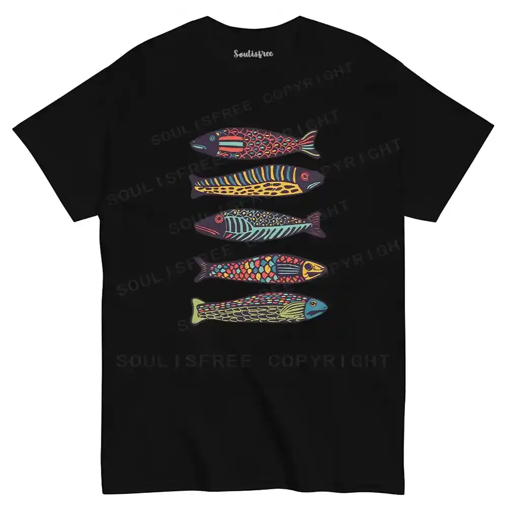 Colourful Schools Of Fish T-shirt