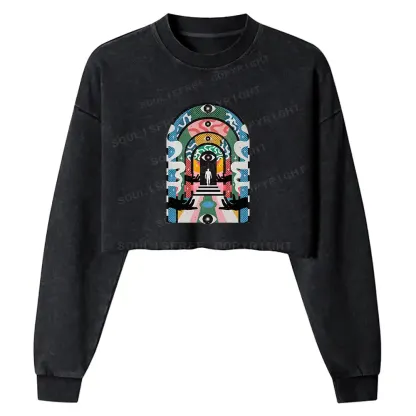 Healing Journey Washed Cropped Sweatshirt