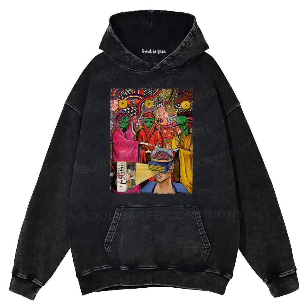 Plasma PixiesWashed Hoodie
