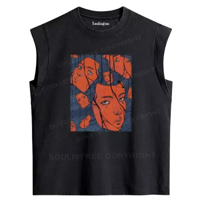 Cracked Perception Washed Tank Tops