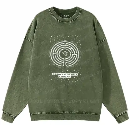 Growth Is Not Linear Washed Sweatshirts
