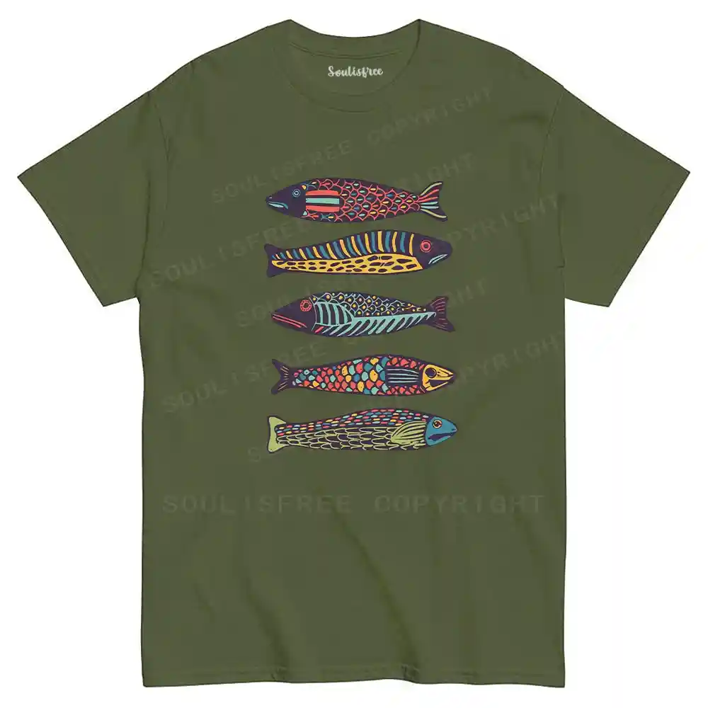 Colourful Schools Of Fish T-shirt