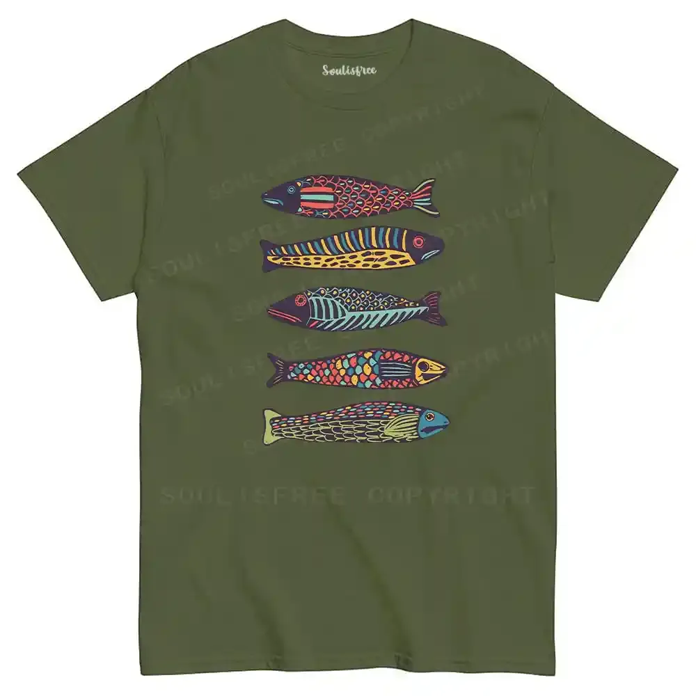 Colourful Schools Of Fish T-shirt