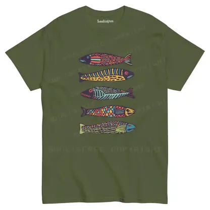 Colourful Schools Of Fish T-shirt