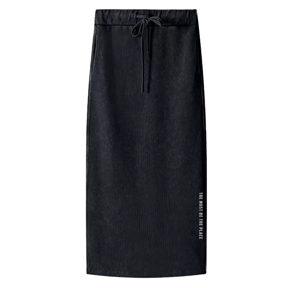 The Must Be The Place Washed A-Line Maxi Skirt