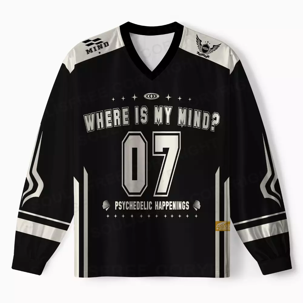 Personalized Where Is My Brain 1 Long Sleeve Jersey
