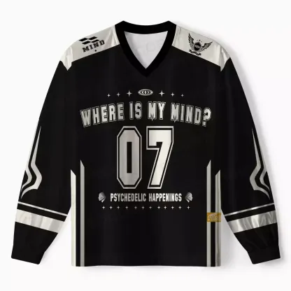 Personalized Where Is My Brain 1 Long Sleeve Jersey