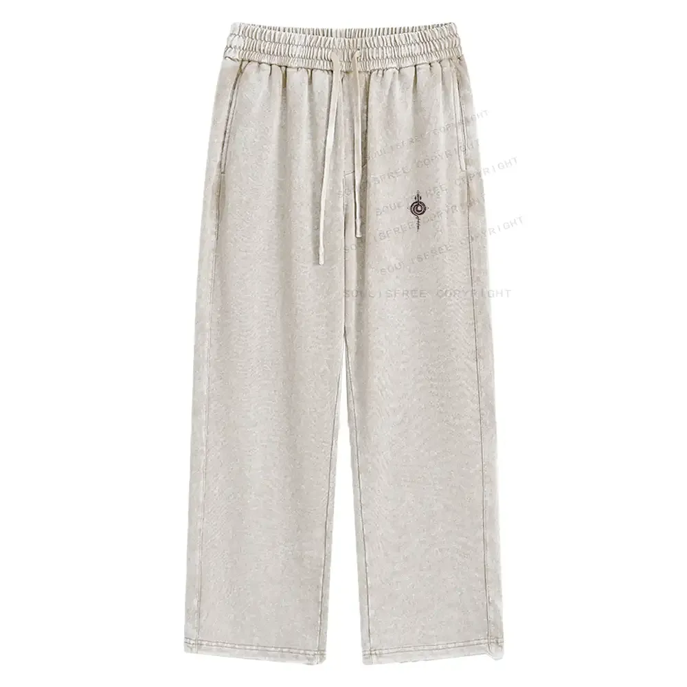 Marks Of The Mayan Serpent Washed Baggy Sweatpants