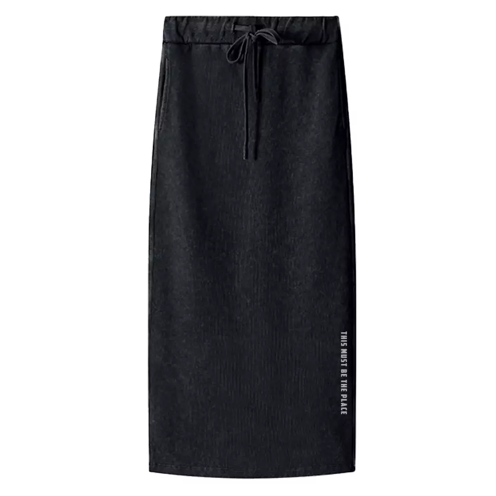 The Must Be The Place Washed A-Line Maxi Skirt