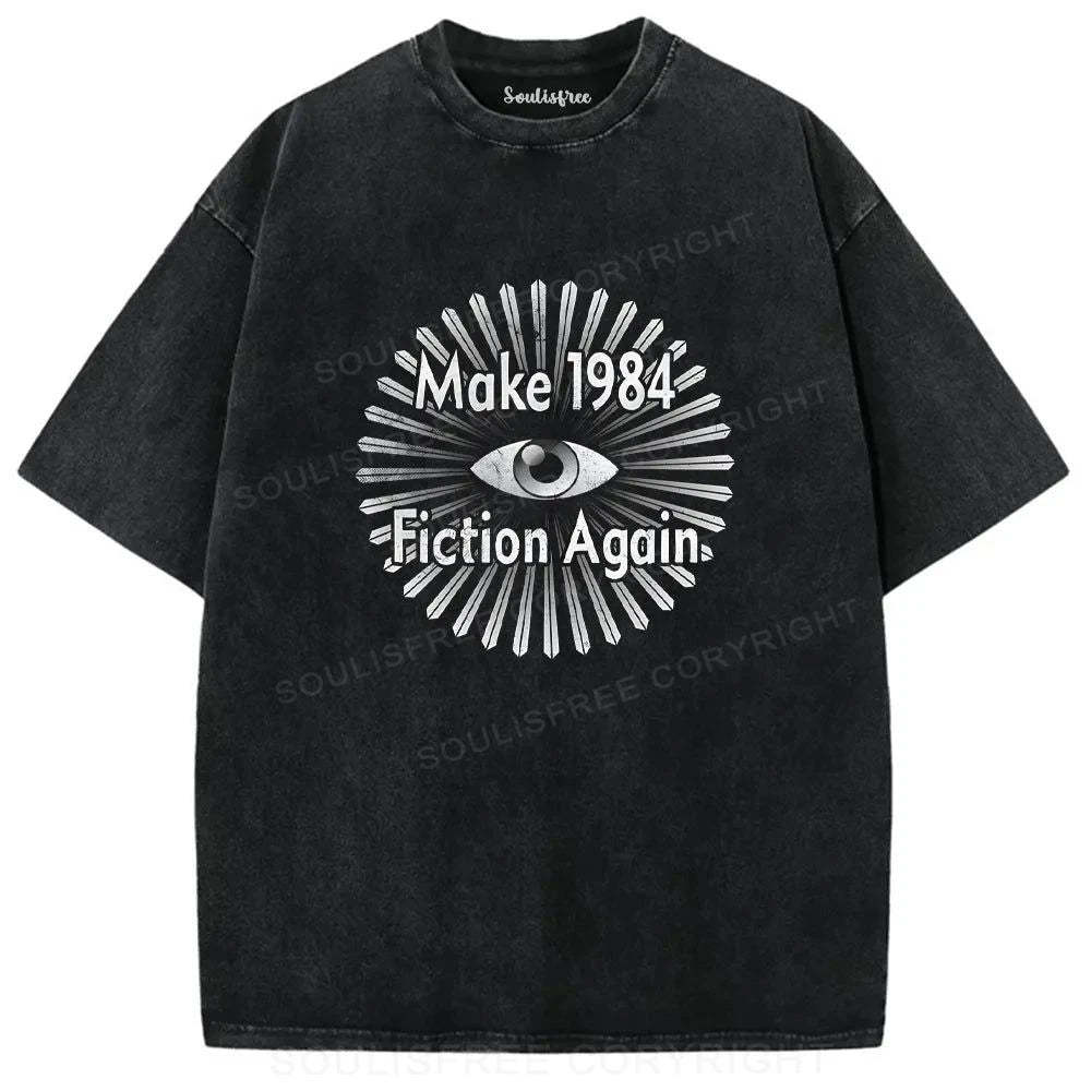 Designed The Eye Of Dystopia Washed T-shirt soulisfree