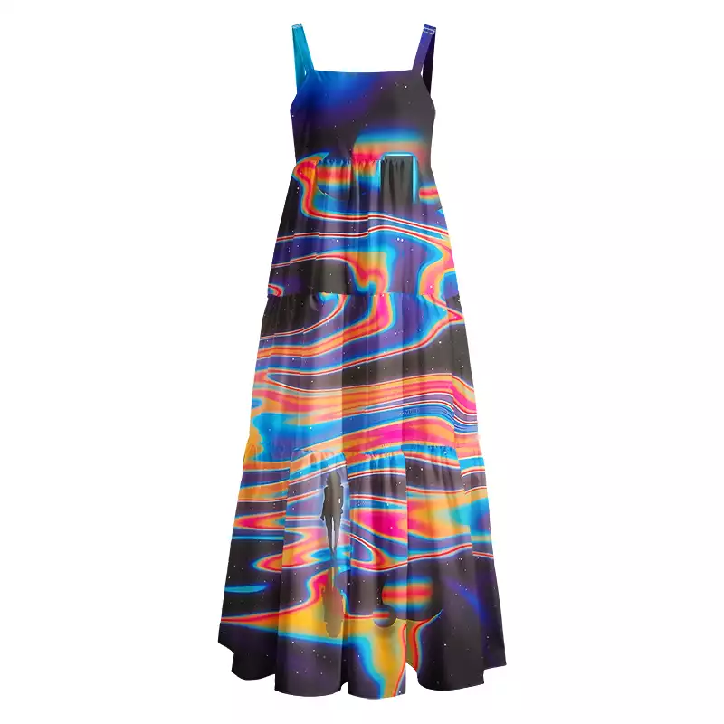 Soulisfree  Interstellar Dream Walk Boho Maxi Dress