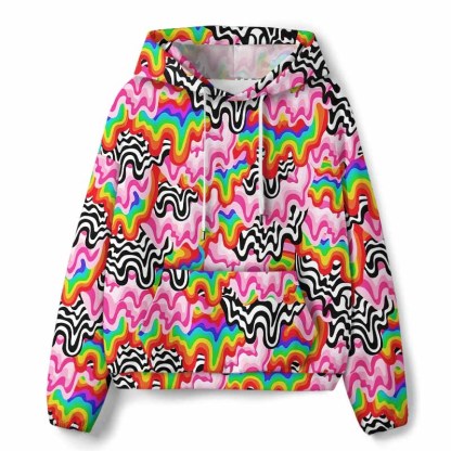 Soulisfree Psychedelic Wave All-Over Print Hoodie