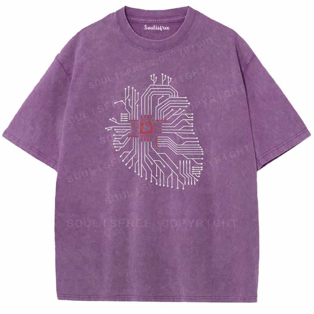 Soulisfree CIRCUITRY OF THE MIND Washed Tee