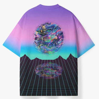 Soulisfree NEON DIMENSION ECO‑PERF Graphic Tee