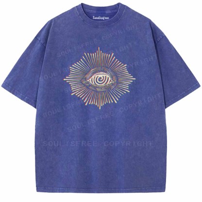Soulisfree  GLITCHED GAZE Washed Tee