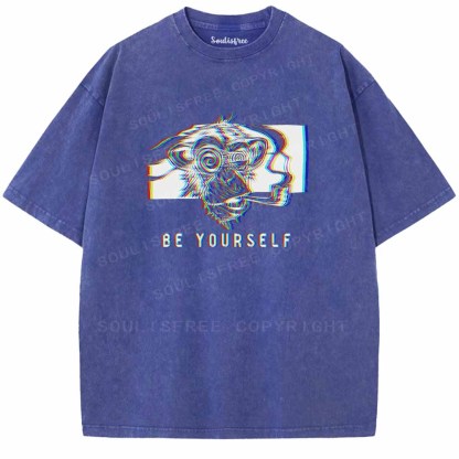 Soulisfree  BE YOURSELF  Washed Tee