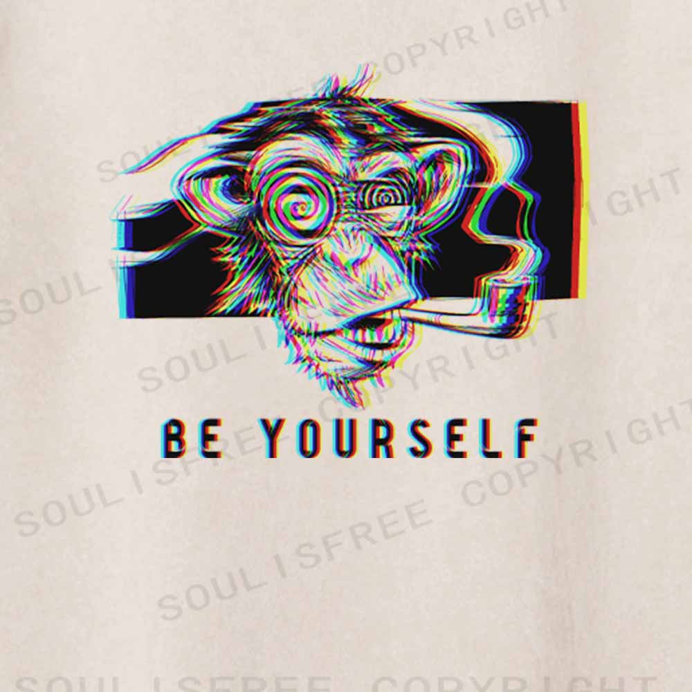 Soulisfree  BE YOURSELF  Washed Tee