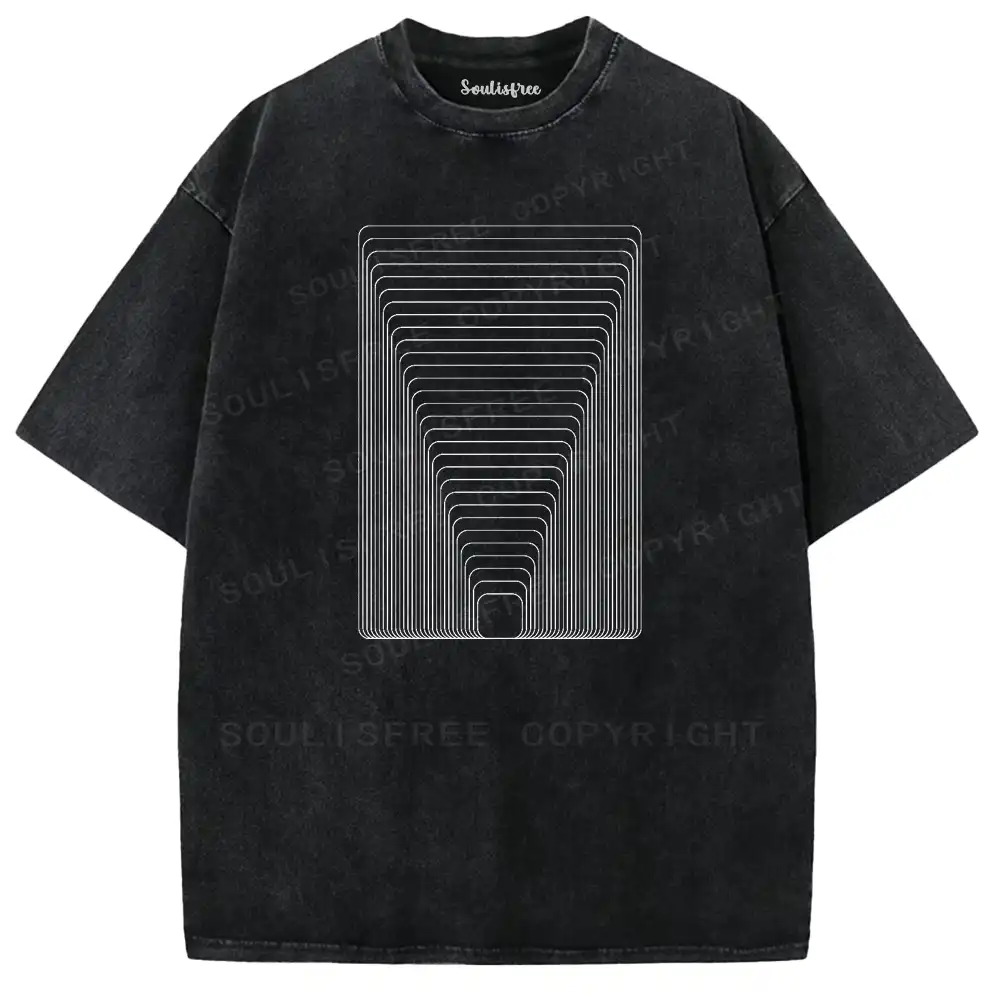 Ethereal Depth Aesthetic Washed T-shirt