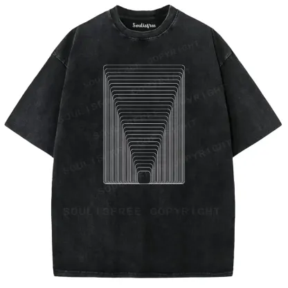 Ethereal Depth Aesthetic Washed T-shirt