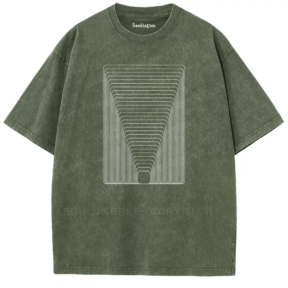 Ethereal Depth Aesthetic Washed T-shirt