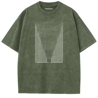 Ethereal Depth Aesthetic Washed T-shirt