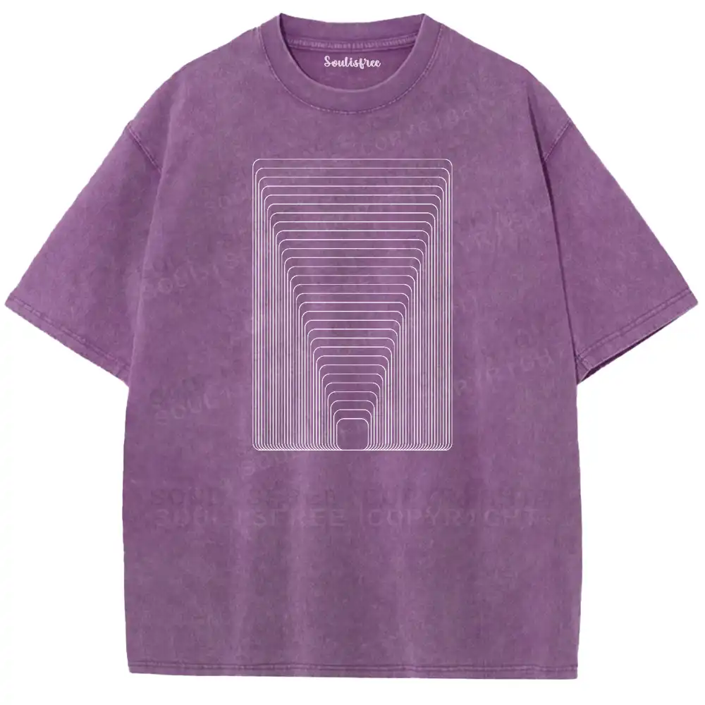Ethereal Depth Aesthetic Washed T-shirt