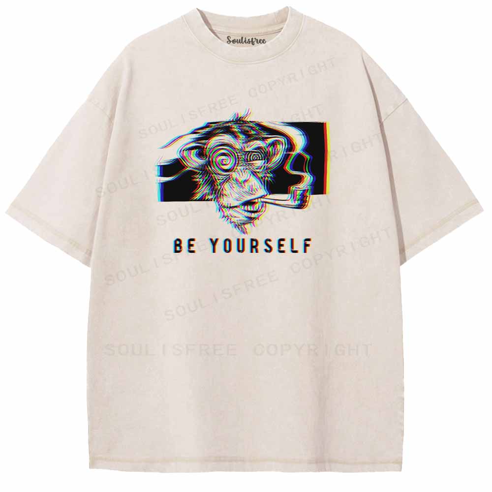 Soulisfree  BE YOURSELF  Washed Tee