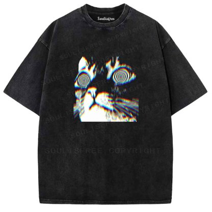Soulisfree Trance Vision Kitty Washed Tee