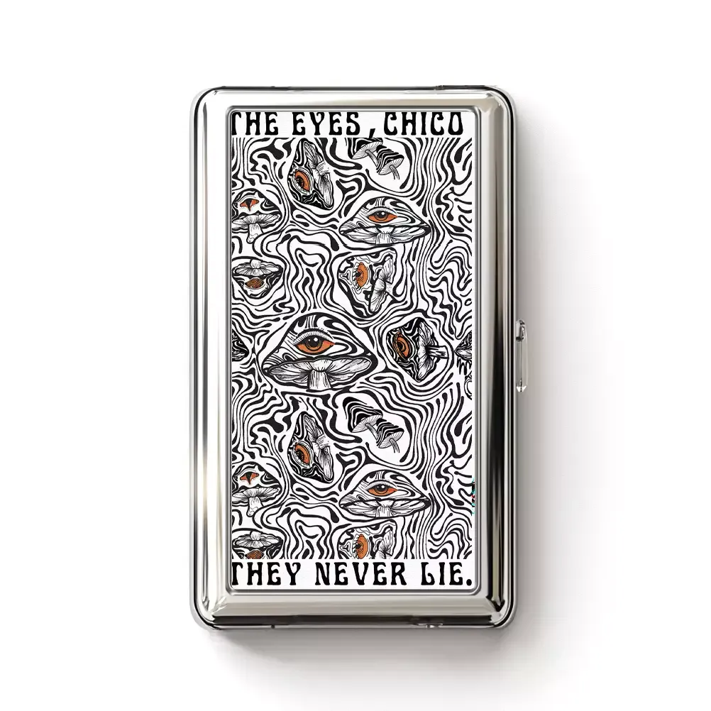 Soulisfree Eyes Never Lie Mushroom Metal Pocket Case