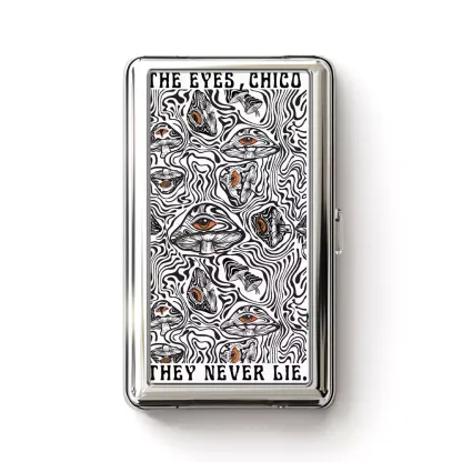 Soulisfree Eyes Never Lie Mushroom Metal Pocket Case