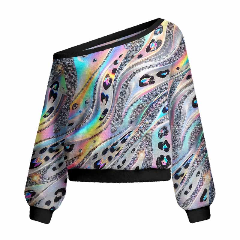 Soulisfree Aurora Vibe  Women's Fuzzy Crewneck Sweater